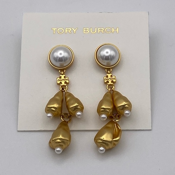 Tory Burch Poetry of Things statement earrings. 2” long. Statement piece - Picture 1 of 6